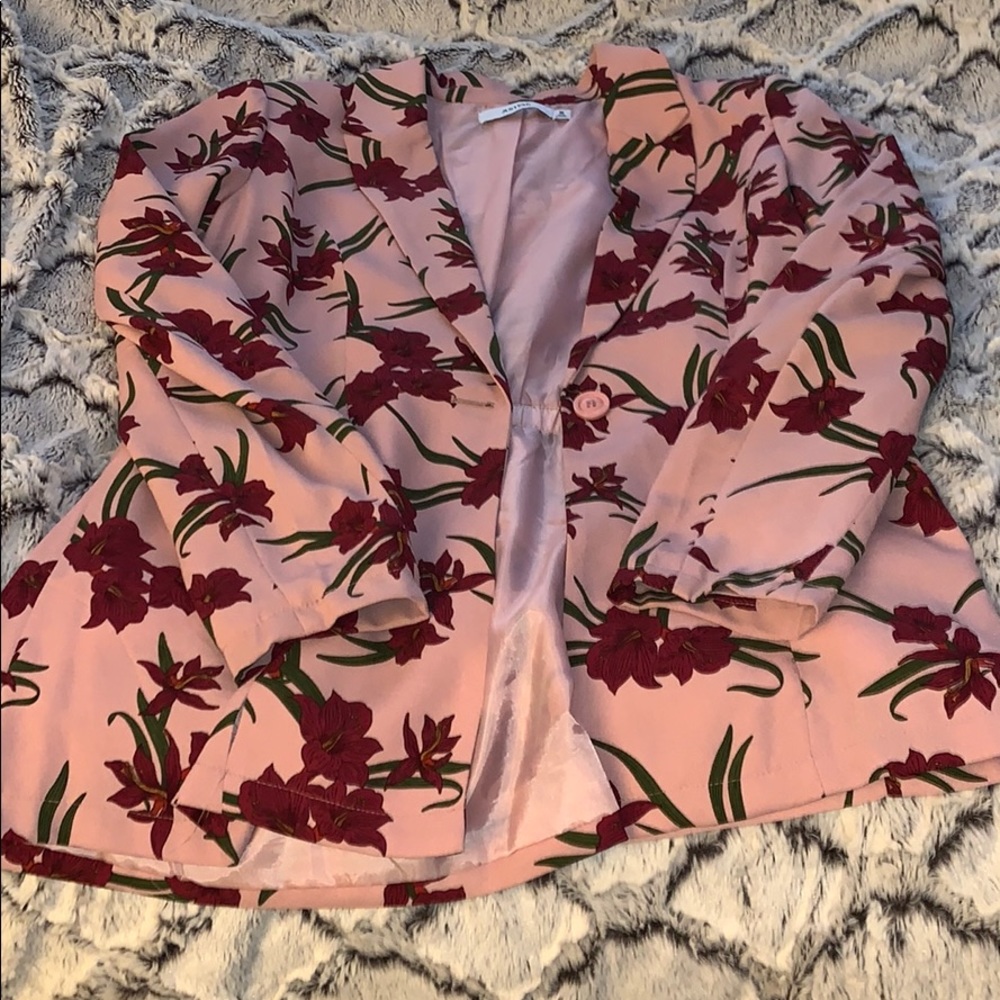Floral blazer